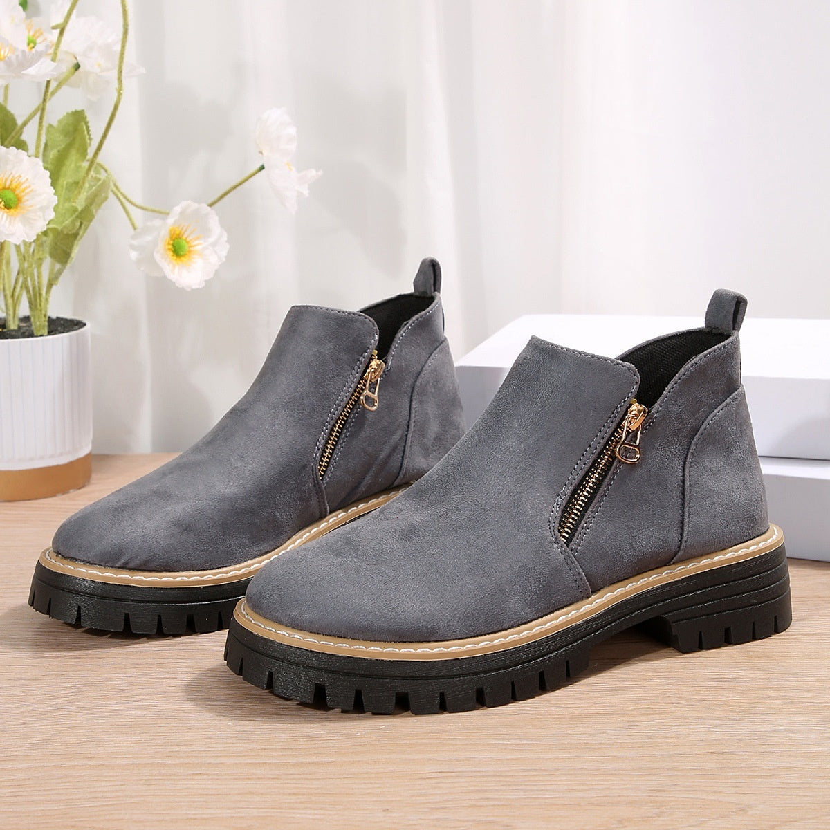 Élanzia – Bottines Suède Automne/Hiver Élégantes