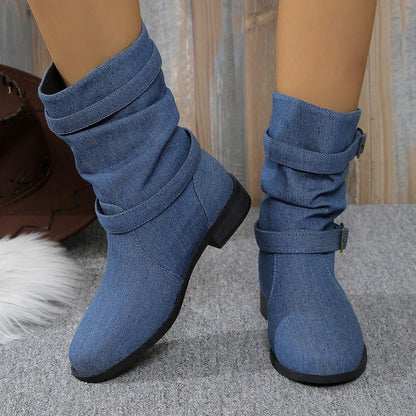 Deniméa – Bottes en Cuir et Jean Élégantes