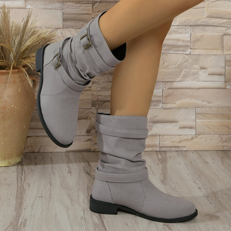 Deniméa – Bottes en Cuir et Jean Élégantes