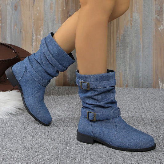 Deniméa – Bottes en Cuir et Jean Élégantes