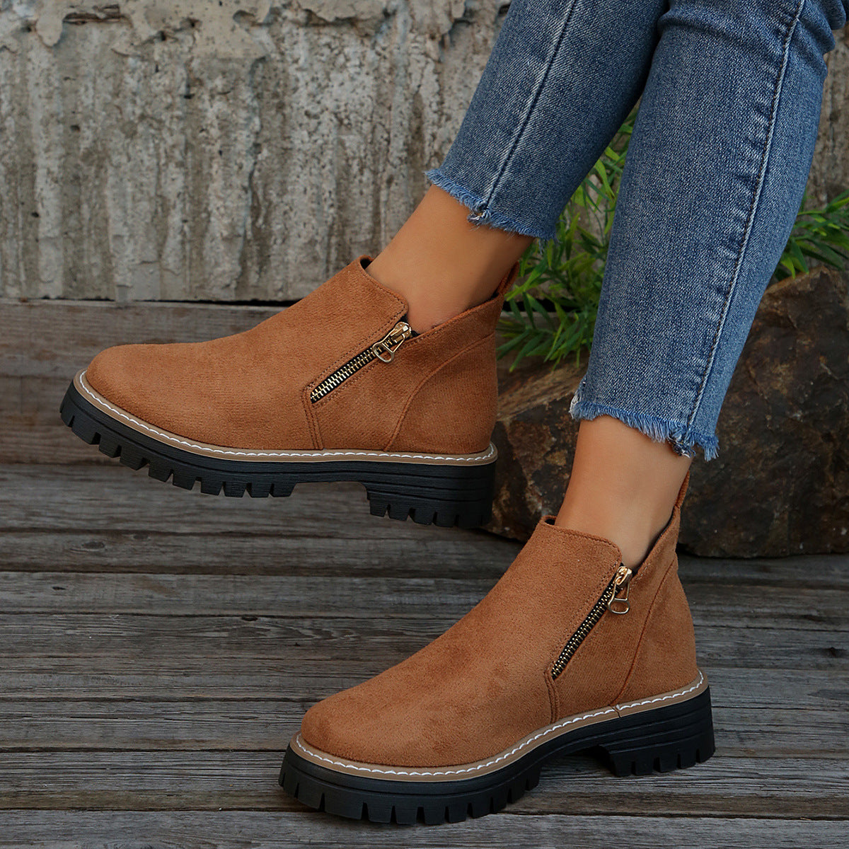 Élanzia – Bottines Suède Automne/Hiver Élégantes