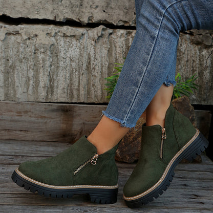 Élanzia – Bottines Suède Automne/Hiver Élégantes