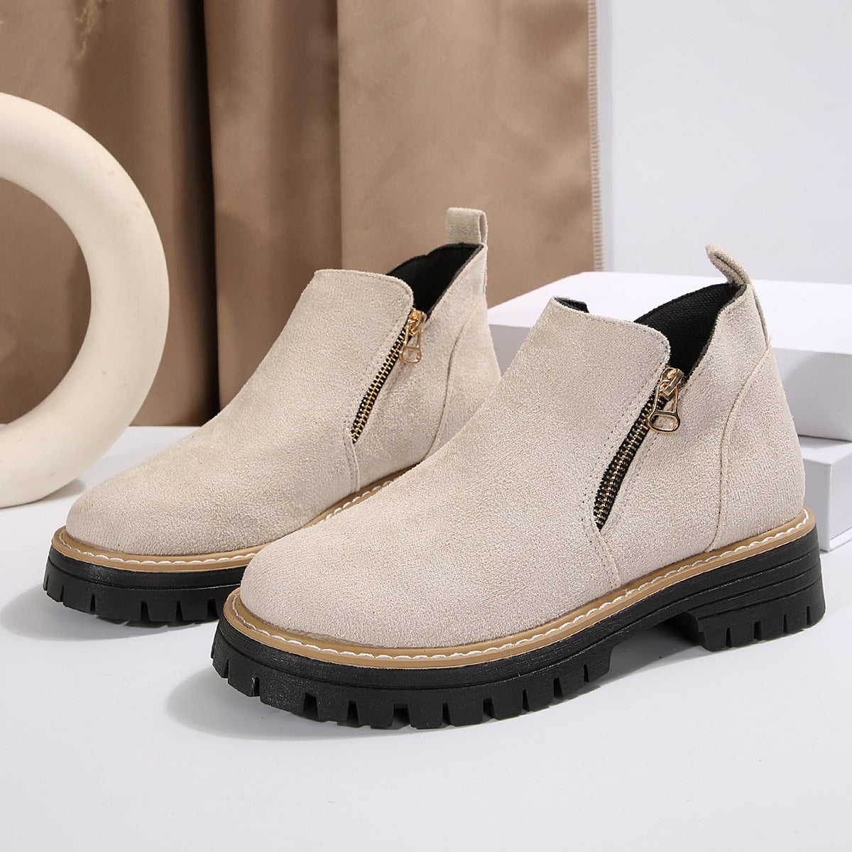 Élanzia – Bottines Suède Automne/Hiver Élégantes