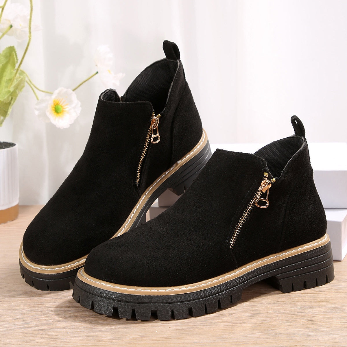 Élanzia – Bottines Suède Automne/Hiver Élégantes