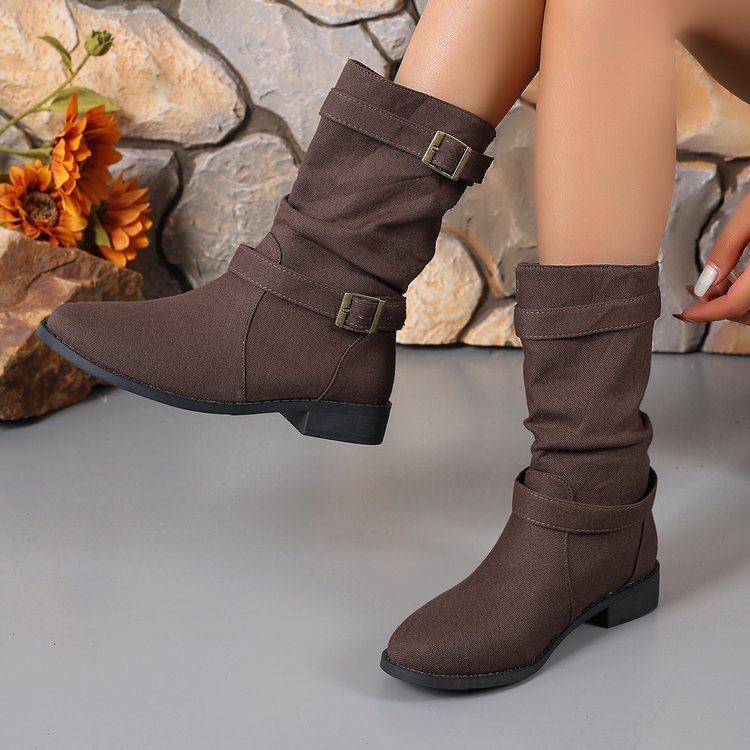 Deniméa – Bottes en Cuir et Jean Élégantes
